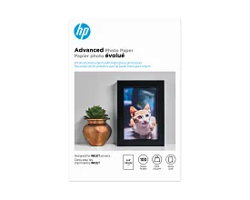 HP Advanced Photo Paper, Glossy, 65 lb, 4 x 6 in. (101 x 152 mm), 100 sheets Q6638A