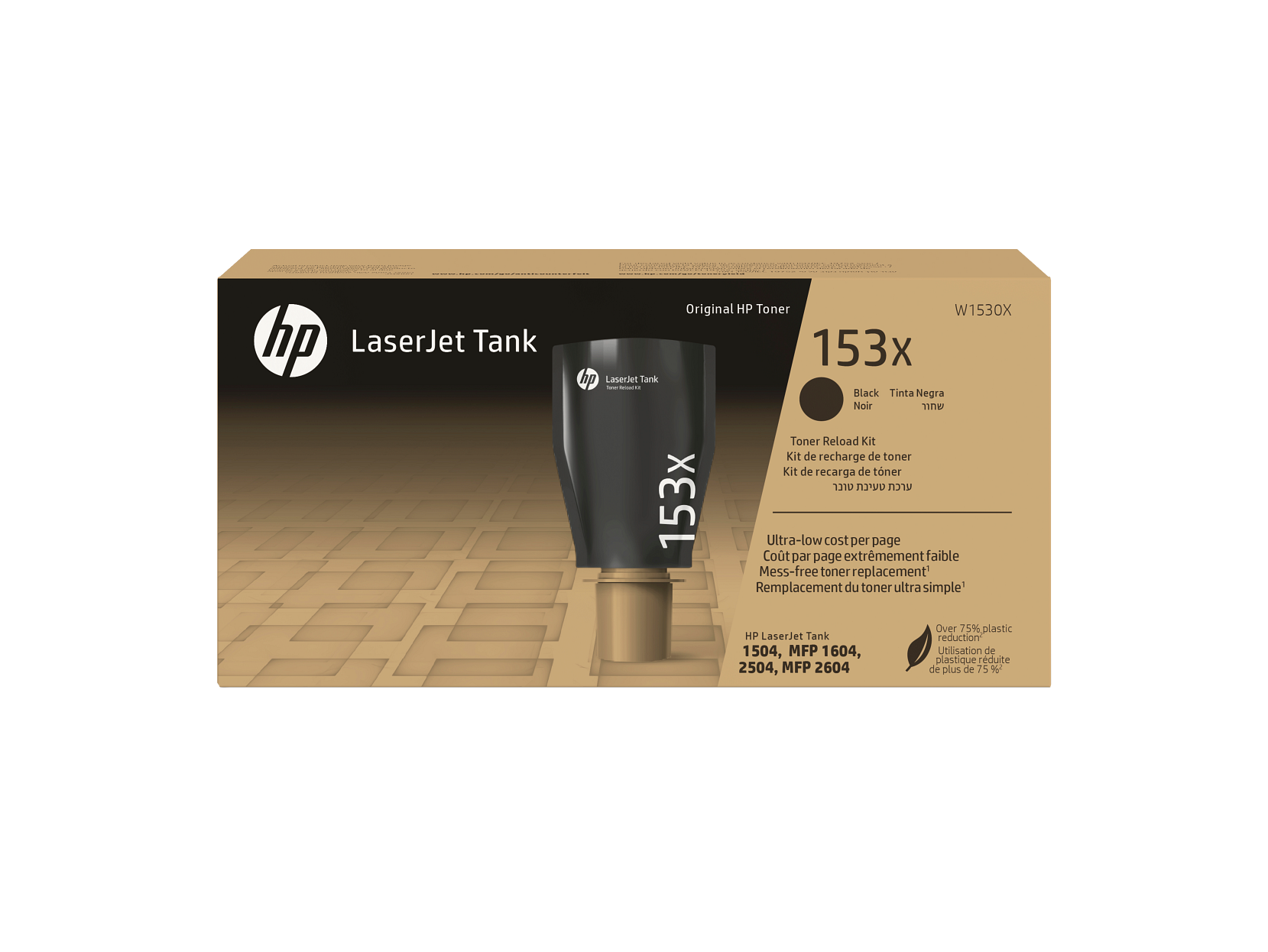 HP 153X Schwarz Original LaserJet Tank Toner Reload Kit, ~5.000 Seiten, W1530X - Bild 1 von 9