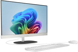 HP All-in-One Desktop Next Gen AI 24-ct2055m PC, Windows 11 Home, 23.8", AMD Ryzen™ AI 5, 16GB RAM, 512GB SSD, FHD, Shell white