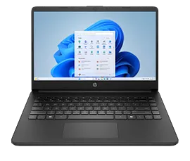 HP Laptop 14-dq6017nr 14", Windows 11 Home in S mode, Intel® N-series, 4GB RAM, 64GB eMMC, HD, Jet black