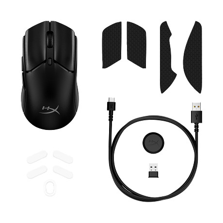 HP 7D388AA HyperX Pulsefire Haste 2 Mini – vezeték nélküli gamer egér (fekete)