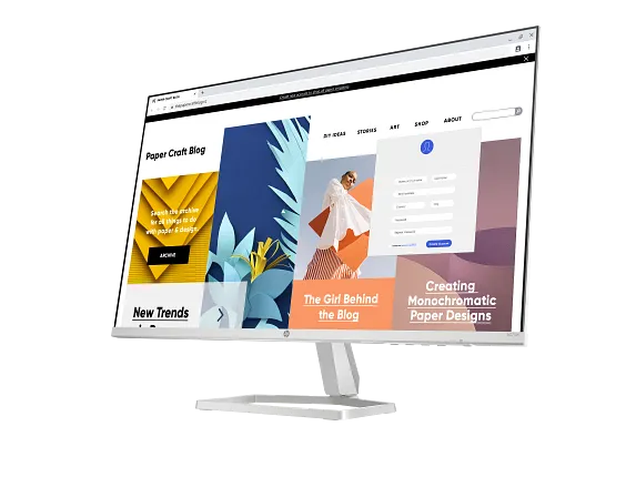 HP Series 5 27 inch FHD White Monitor - 527sw