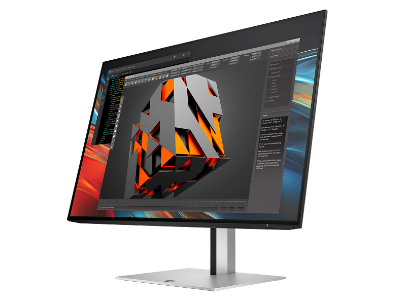 HP Series 7 Pro 24 Inch WUXGA Monitor-724pn Z24n PikeSilver CoreSet FrontLeft WhiteBg