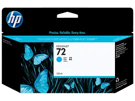 HP 72 130-ml Cyan DesignJet Ink Cartridge, C9371A