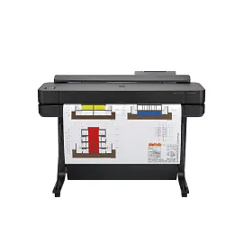 HP DesignJet T650 Large Format 24" Plotter Printer – High-Speed, CAD & Poster Printer with Auto Sheet Feeder, Media Bin & Stand and 2 year warranty