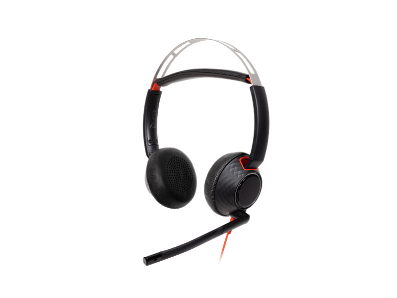 Poly Blackwire 5220 Stereo USB-C Headset +3.5mm Plug +USB-C/A