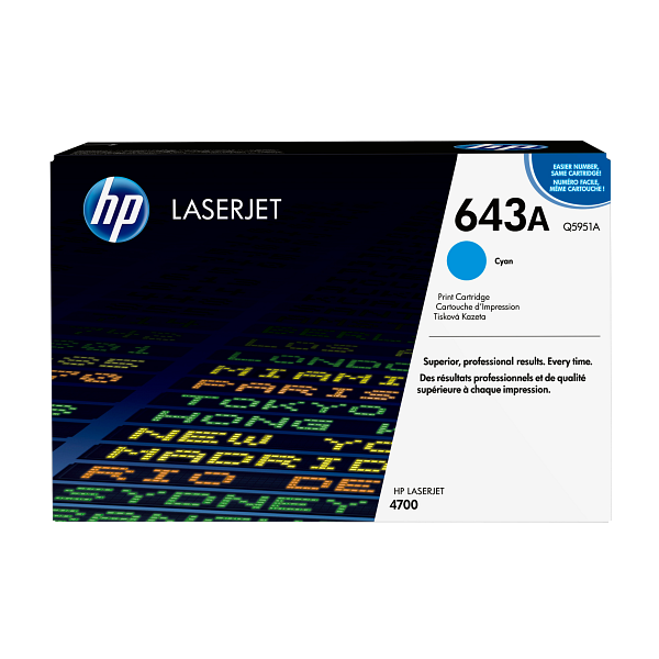 HP LaserJet 643A Cyan Print Cartridge