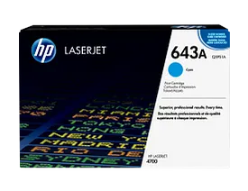 HP 643A Cyan Original LaserJet Toner Cartridge, Q5951A