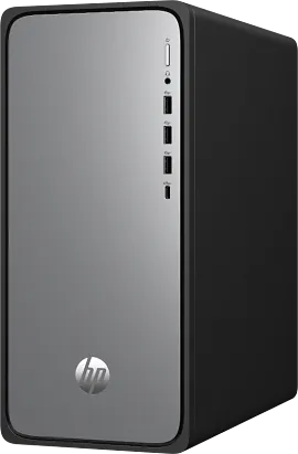 HP OmniDesk Desktop M02-0075t PC, Windows 11 Home, Intel® Core™ i7, 16GB RAM, 2TB SSD, Meteor silver
