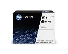 HP 81A Black Original LaserJet Toner Cartridge, CF281A