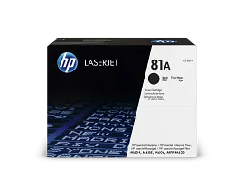 HP 81A Black Original LaserJet Toner Cartridge, CF281A