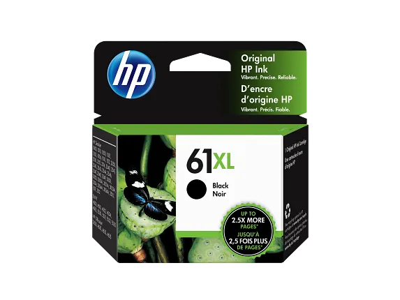 Ink Supplies, HP 61XL High Yield Black Original Ink Cartridge, CH563WN#140