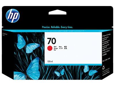 HP 70 130-ml Red DesignJet Ink Cartridge