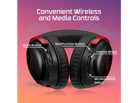 HyperX Cloud III S Wireless - Gaming Headset (Black) - 第 3/7 張圖片