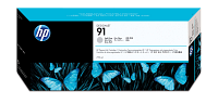 HP 91 775-ml Light Gray DesignJet Pigment Ink Cartridge