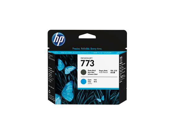 Photos - Printhead HP 773 Matte Black/Cyan DesignJet , C1Q20A C1Q20A