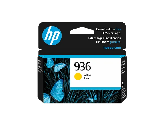 Ink Supplies, HP 936 Yellow Original Ink Cartridge, 4S6V1LN