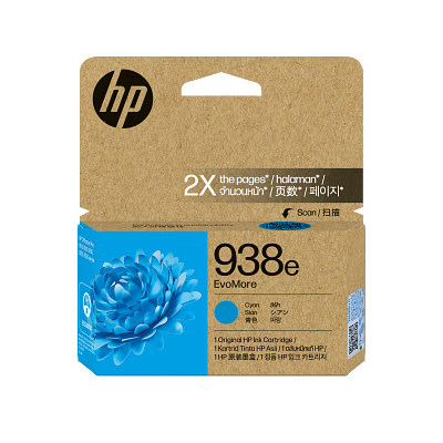 HP 938e EvoMore Cyan Original Ink Cartridge