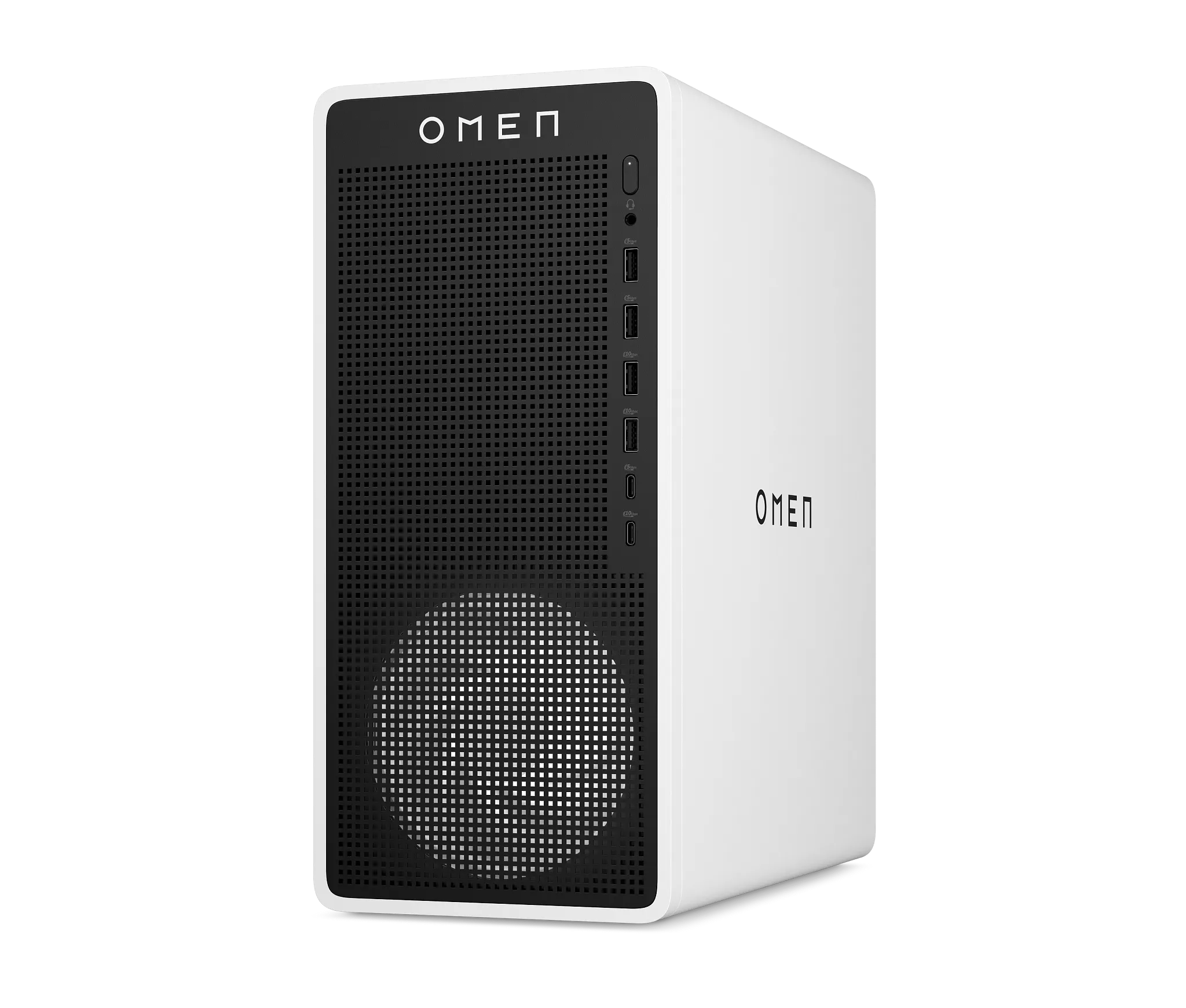 OMEN 16L Gaming Desktop TG03-0055t PC, Windows 11 Home, Intel® Core™ i5, 16GB RAM, 512GB SSD, NVIDIA® GeForce RTX™ 3050, Snow white