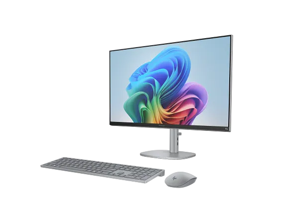 HP OmniStudio X All-in-One Desktop Next Gen AI 27-cs1065t PC, Windows 11 Home, 27", Intel® Core™ Ultra 7, 16GB RAM, 1TB SSD, FHD, Meteor silver