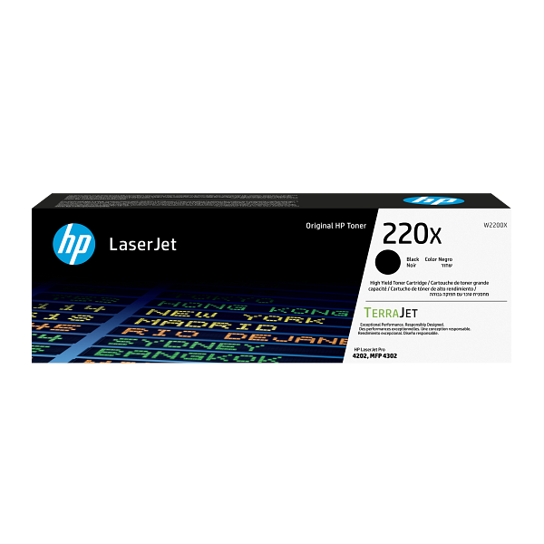 HP 220X Black High Yield Toner Cartridge W2200X W2200-00007b DM2