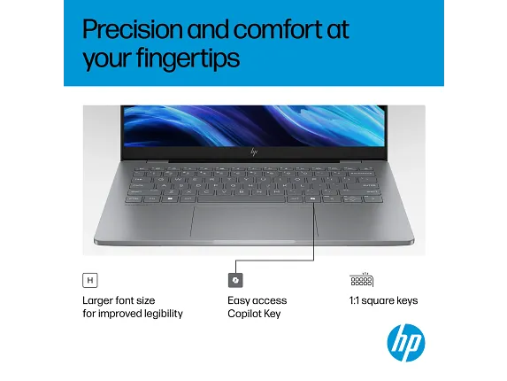 HP OmniBook 7 14 inch Laptop AI PC 14-fr0000, цвет: Intel Core Ultra 5, 16 Gb, 512 Gb — фото 8