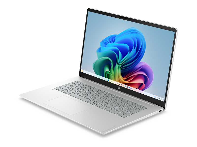 HP OmniBook 3 17.3 inch Laptop Next Gen AI PC 17-df0000_Product_Glacier silver_Product Only_Left facing