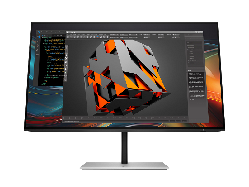 HP Series 7 Pro 23.8 Inch FHD Monitor-724pf PikeSilver CoreSet Front WhiteBg