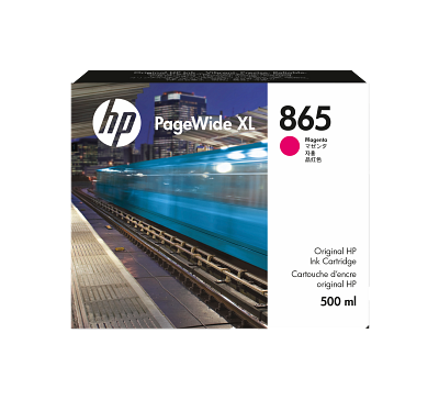 HP 865 500-ml Magenta PageWide XL Ink Cartridge