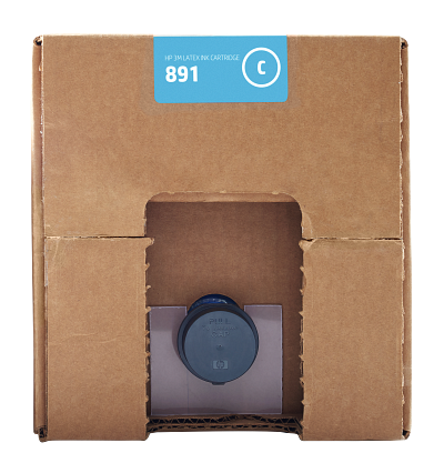 HP 3M 891 10-liter Cyan Latex Ink Cartridge
