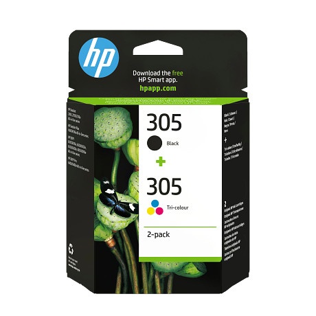 HP 6ZD17AE 305 háromszínű / fekete eredeti tintapatron csomag DJ 2320 2710 2720 2810 2820 2721 2723 4120 4122 4130 Envy 6020 6420 nyomtatóhoz (120/100 old.)