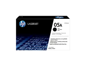 HP 05A Black Original LaserJet Toner Cartridge, CE505A