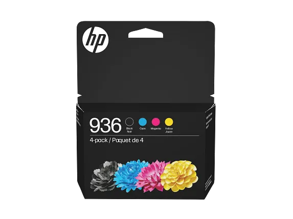 Series 1 of 9 Ink Supplies, HP 936 Cyan/Magenta/Yellow/Black Original Ink Cartridge 4-pack, 6C3Z5LN