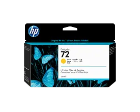 HP 72 130-ml Yellow DesignJet Ink Cartridge, C9373A