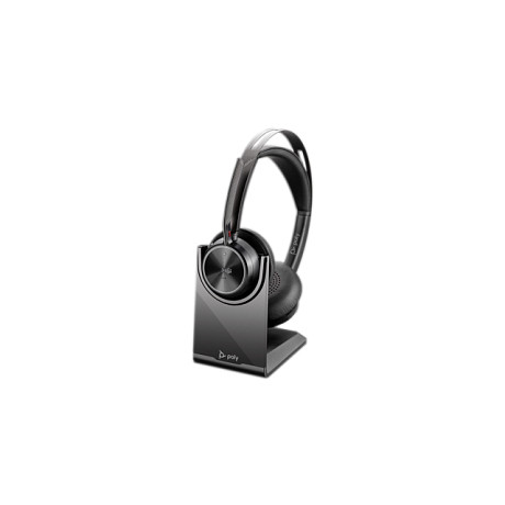 HP CB8R3AA Poly Voyager Focus 2-M USB-C-C Headset USB-C/A Adapter Charging Stand Poly+ 3years