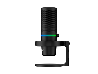 USB-мікрофон HyperX QuadCast S (чорно-сірий), RGB-підсвічування
