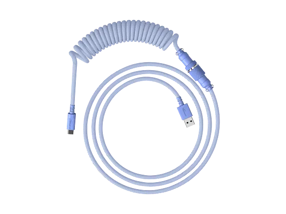 HyperX Keyboard Accessories, HyperX USB-C Coiled Cable Light Purple