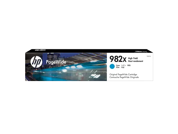 新品、未使用HP 982xインク　シアン#b HP® 982X High Yield Cyan Original PageWide Cartridge (T0B27A)