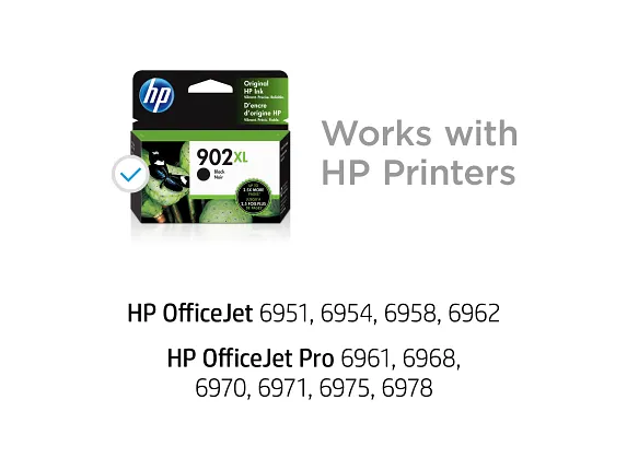 Series 3 of 4 Ink Supplies, HP 902XL High Yield Black Original Ink Cartridge, T6M14AN#140