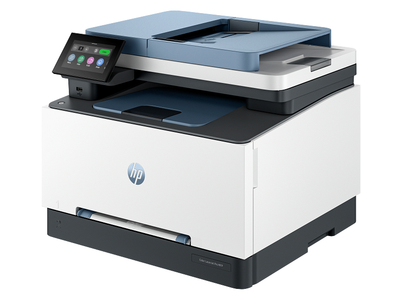 HP Color Laserjet Pro MFP 3300 Dark Surf Blue Catalog WhiteBG FrontLeft