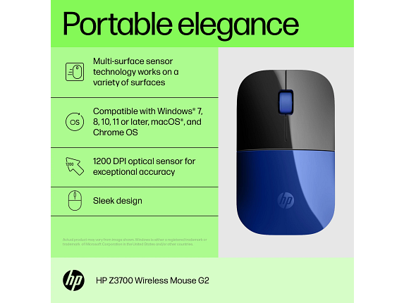 HP Z3700 Black Wireless Mouse HP Z3700 Black Wireless Mouse