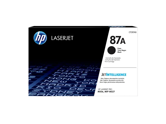 HP Laser Toner Cartridges and Kits, HP 87A Black Original LaserJet Toner Cartridge, CF287A