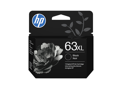 HP 63XL High Yield Black Original Ink Cartridge, F6U64AN#140