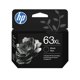 HP 63XL High Yield Black Original Ink Cartridge, F6U64AN#140