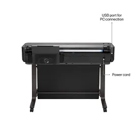 HP DesignJet T650 Large Format 36" Plotter Printer – High-Speed, CAD & Poster Printer with Auto Sheet Feeder, Media Bin & Stand and 2 year warranty
