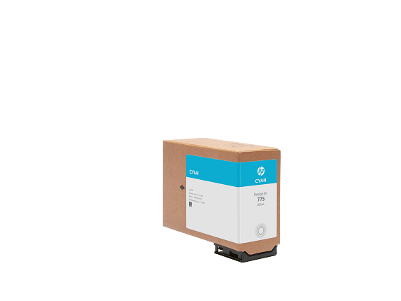 Photos - Inks & Toners HP 775 500ml Cyan DesignJet Ink Cartridge 1XB17A