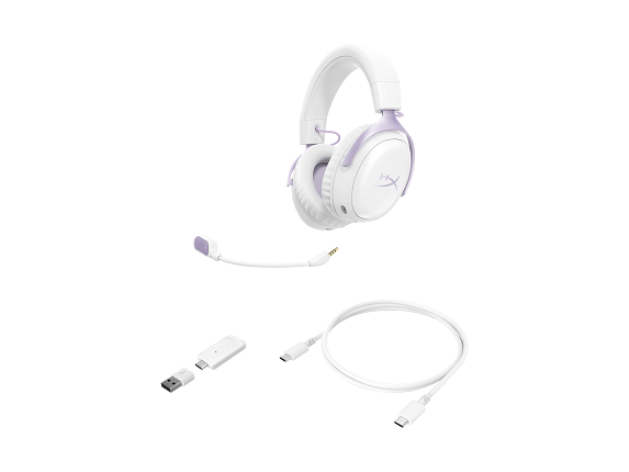 HyperX Cloud III S - Wireless Gaming Headset (White)