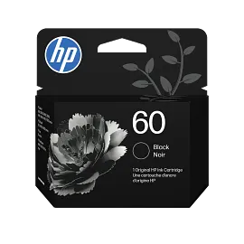 HP 60 Black Original Ink Cartridge, CC640WN#140