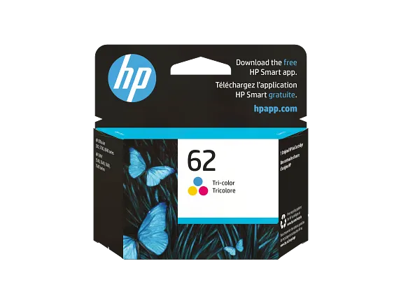 Ink Supplies, HP 62 Tri-color Original Ink Cartridge, C2P06AN#140
