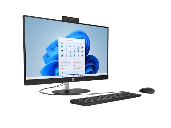 HP All-in-One Desktop AI 27-cr2075t PC, Windows 11 Home, 27", Touch screen, Intel® Core™ Ultra 7, 16GB RAM, 1TB SSD, FHD, Jet black